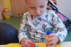 Jesienne prace plastyczne w grupie Muszelki